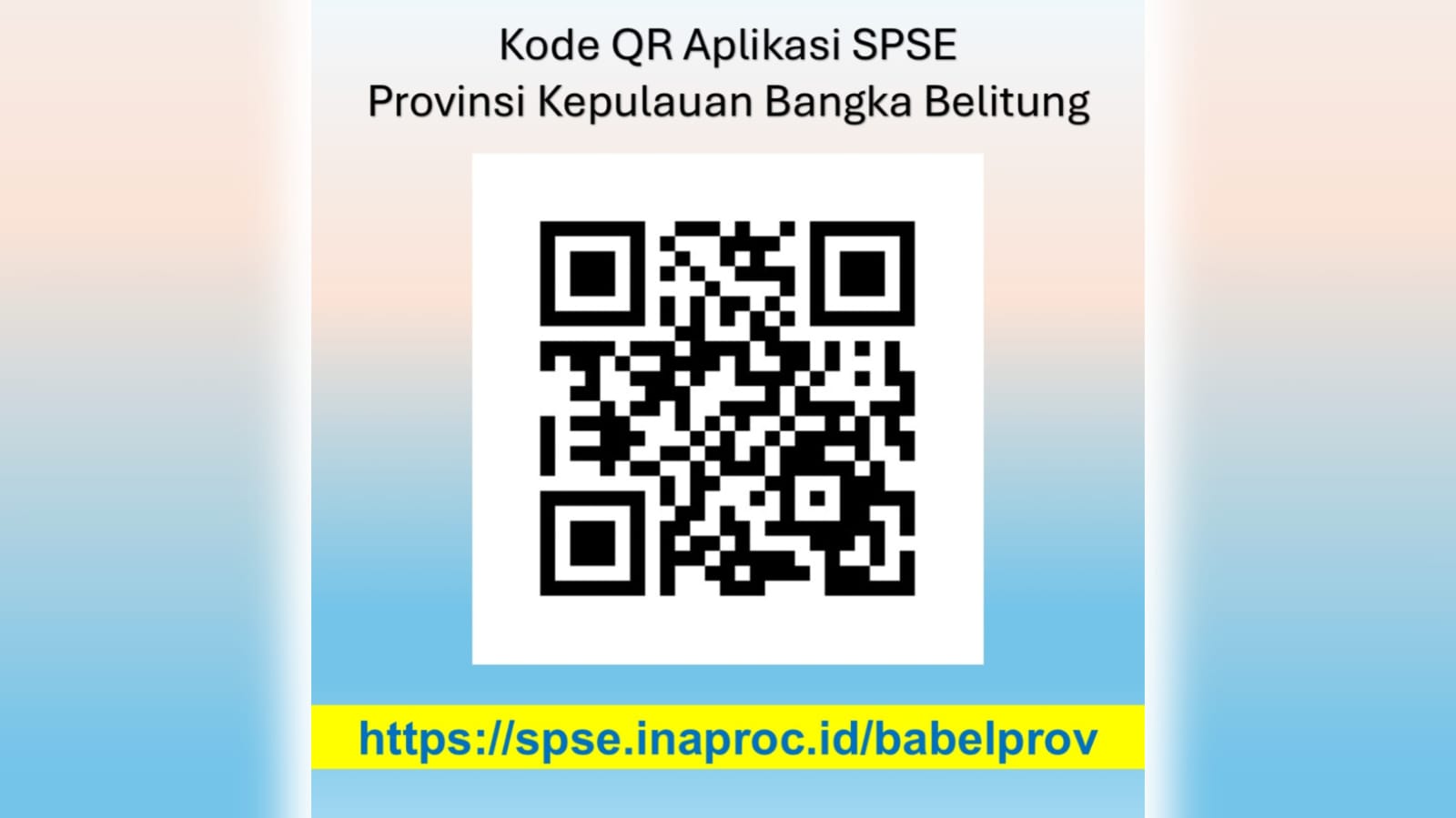 Perubahan Domain Aplikasi SPSE Provinsi Kepulauan Bangka Belitung