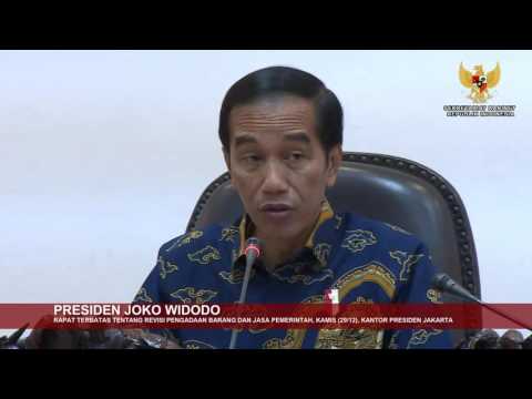 Embedded thumbnail for PIDATO PRESIDEN TENTANG PERCEPATAN PENGADAAN BARANG / JASA TA. 2017 PADA RAPAT TERBATAS REVISI PENGADAAN BARANG / JASA